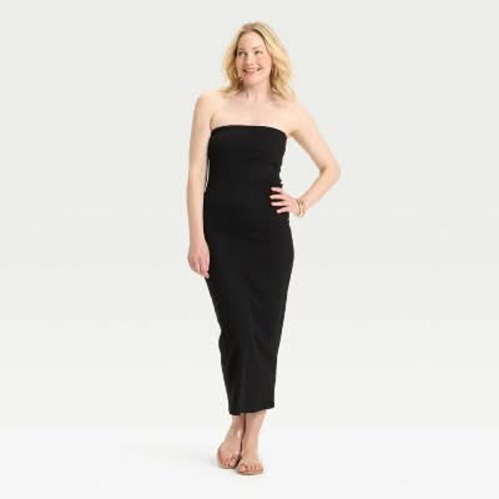 Black knit tube dress NWOT women’s medium